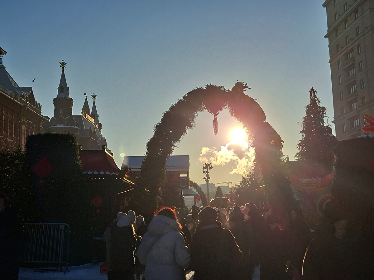 фото автора   праздник Китайский новый год на Манежной  площади 2026