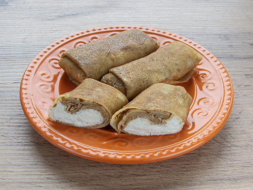 Блины с начинкой из курицы