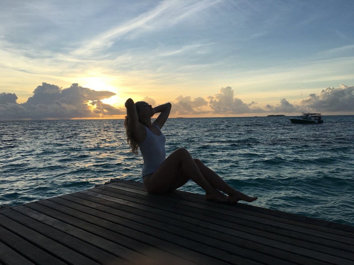 На фото: ведущая прогноза погоды на канале ТВЦ Анастасия Ларионова