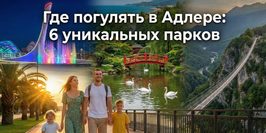 Где погулять в Адлере: 6 уникальных парков для незабываемого отдыха