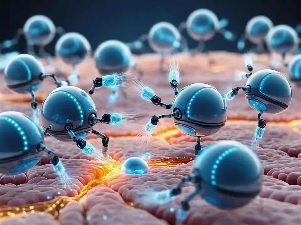 Возможный вид нано роботов.