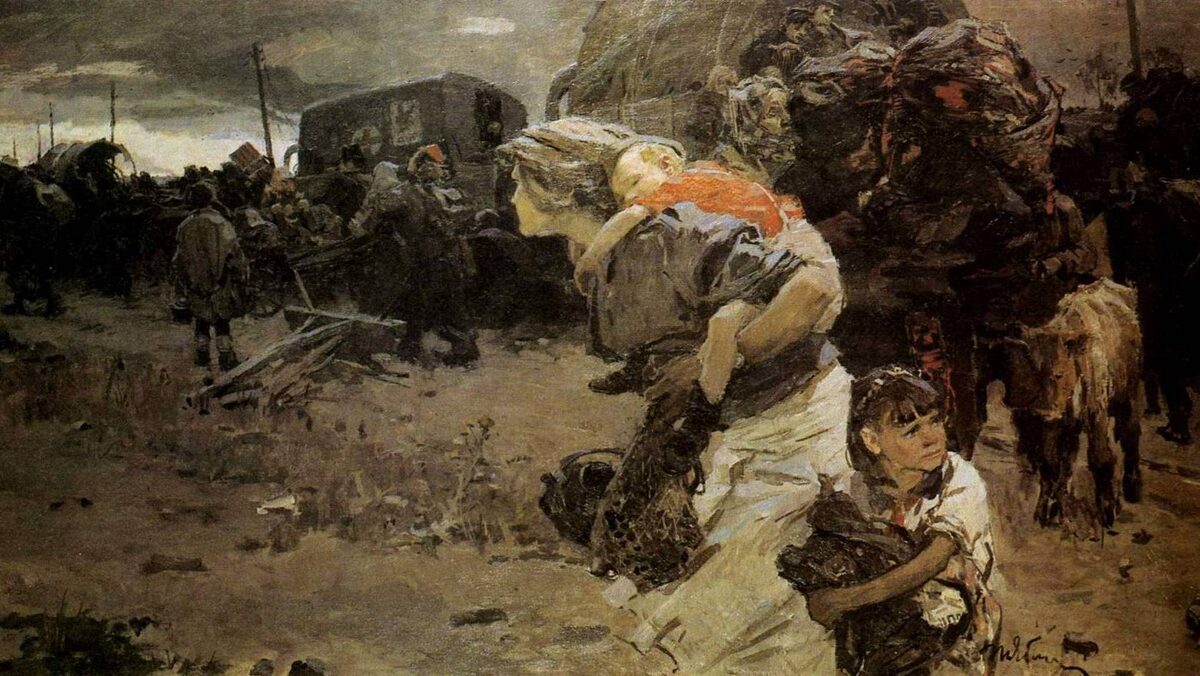     Татьяна Яблонская. Враг приближается. 1945   
undefined