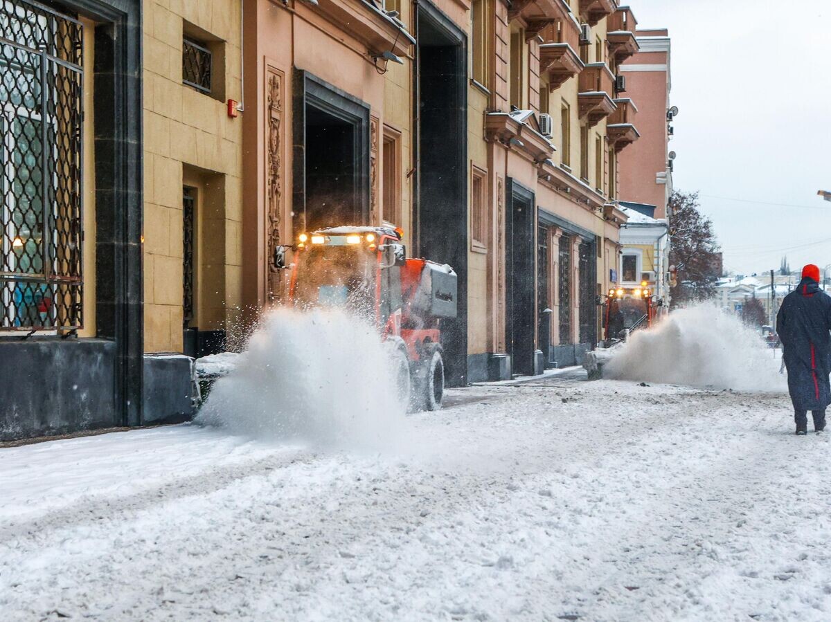    Уборка снега в Москве | © Фото : Пресс-служба комплекса городского хозяйства Москвы