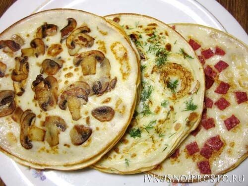 Блины с припеком