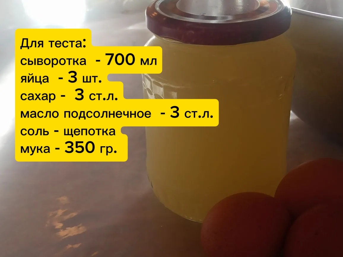 Ингредиенты для блинного теста