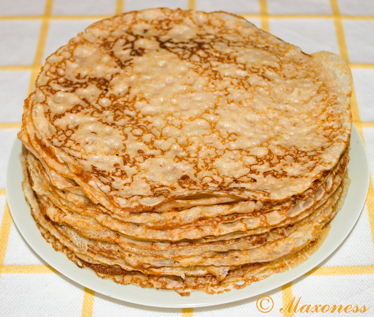 Блины из цельнозерновой муки по-старорусски. Русская кухня