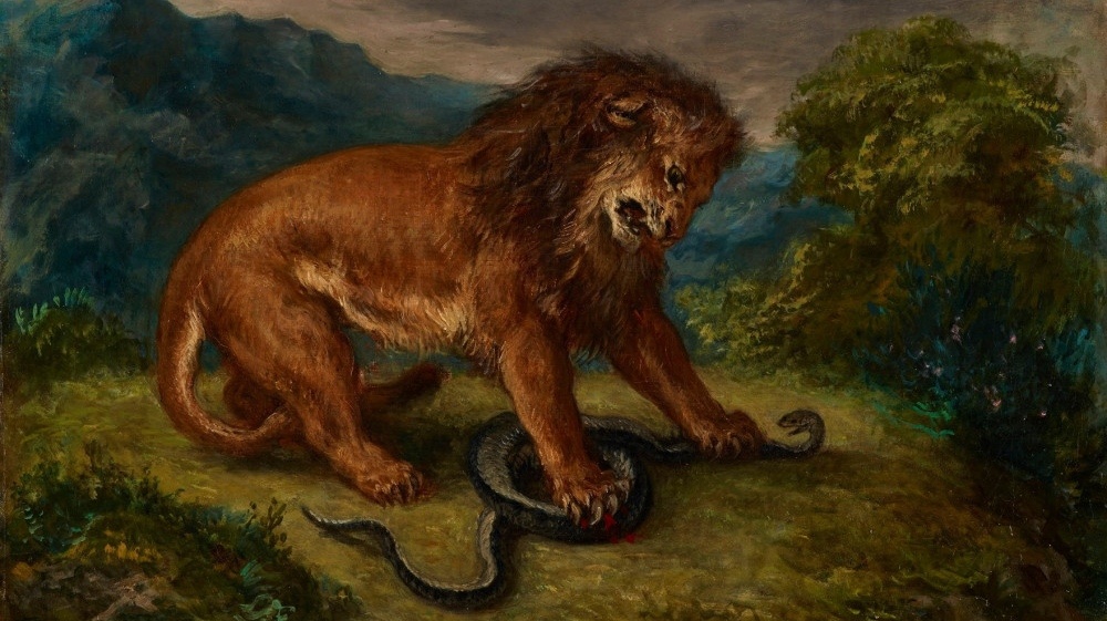     Эжен Делакруа. Лев и змея. 1856   
undefined