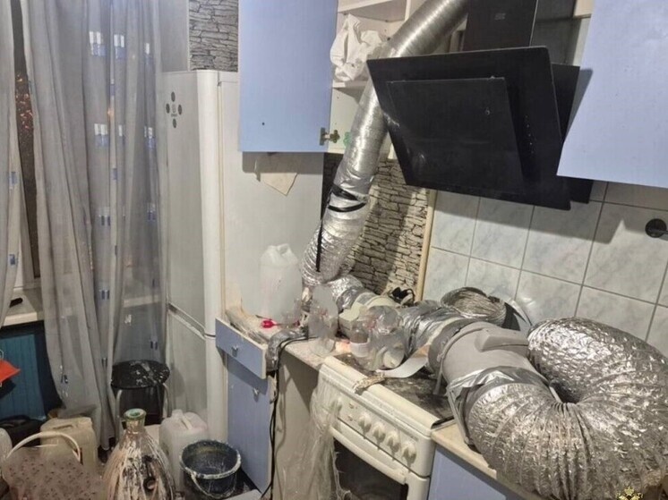     Вторая лаборатория находилась на улице Замшина. Фото: пресс-служба ГУ МВД России по г. Санкт-Петербургу и Ленобласти.