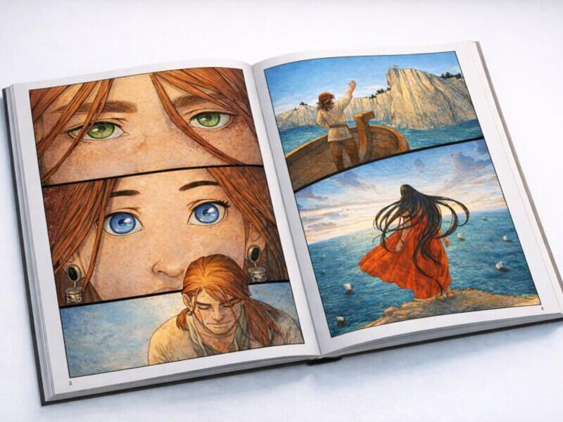 © Разворот комикса «Ангарские бусы 2.0»