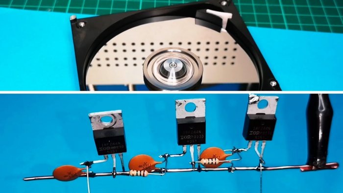 Как сделать простейший драйвер для двигателя старого HDD