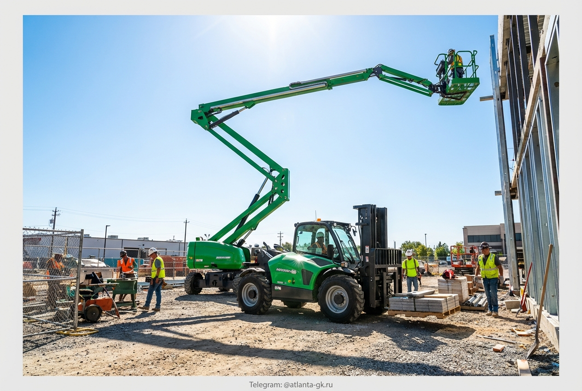    Сравнение дизельных и электрических коленчатых подъемников Atlanta-gk