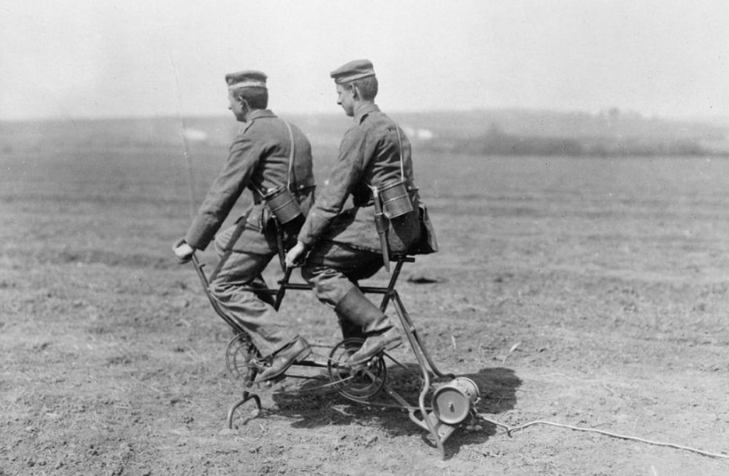 Тандемный велосипедный генератор 1915