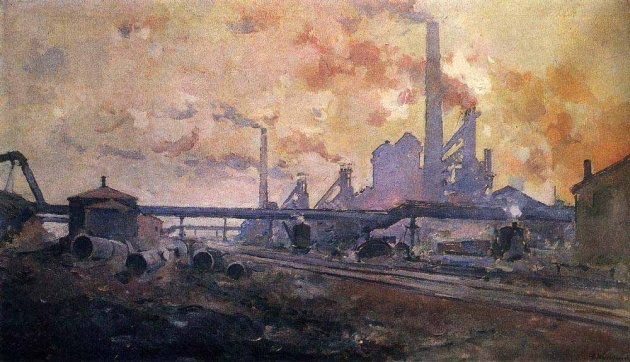     Александр Куприн. Металлургический завод. 1930   
undefined