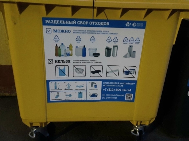     В городе установлено почти 2500 специальных контейнеров. Фото: архив МК в Питере