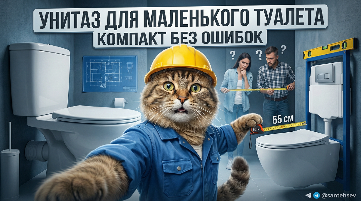 Унитаз для маленького туалета: компактные версии без ошибок в выборе