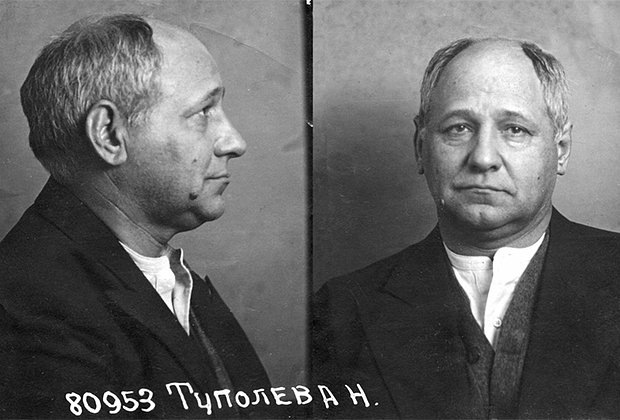 Авиаконструктор А.Н. Туполев (1888 - 1972 гг.) в 1937 году вскоре после ареста. Фото из открытых источников