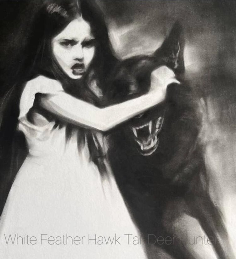 Обложка сингла «White Feather Hawk Tail Deer Hunter». ФОТО: Instagram Ланы Дель Рей (запрещенная в России соцсеть; принадлежит компании Meta, признанной экстремистской организацией и запрещенной в РФ)📷
