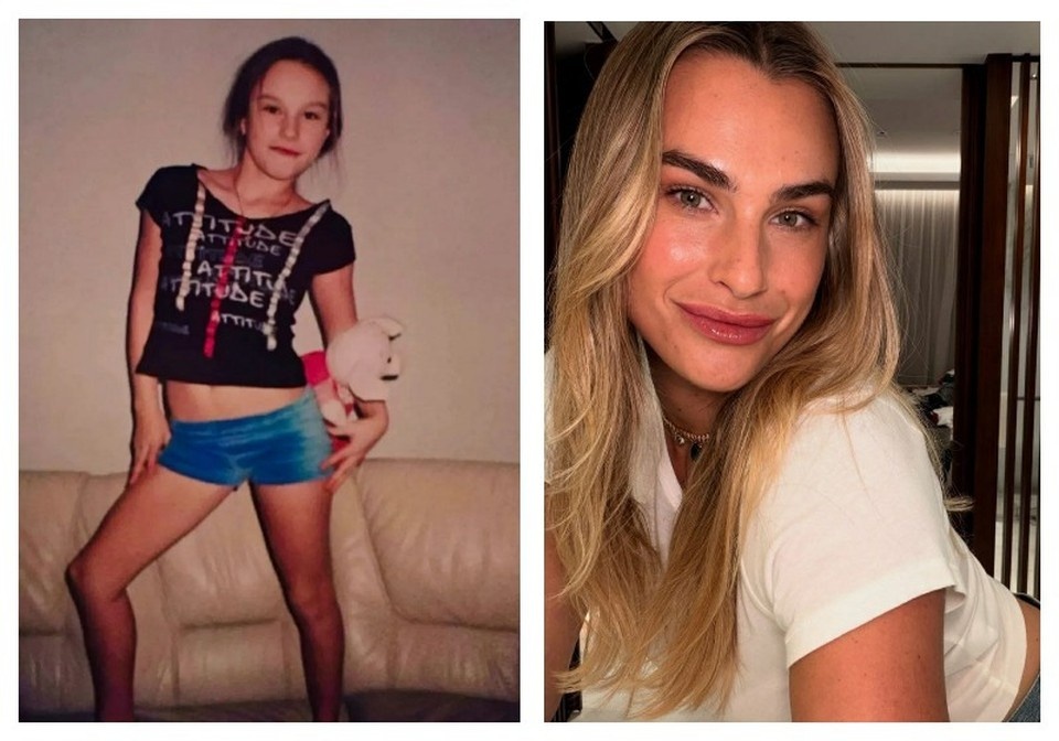    Арина маленькая, Арина большая. Фото: социальные сети Арины Соболенко.