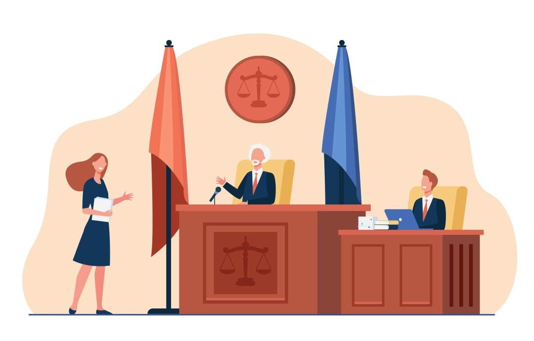 <a href="https://ru.freepik.com/free-vector/female-attorney-standing-front-judge-talking-isolated-flat-illustration_11235412.htm">Изображение от pch.vector на Freepik</a>