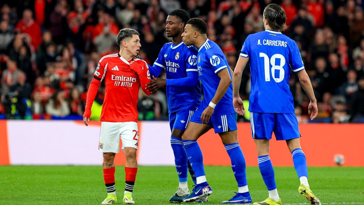    Джанлука Престианни, Килиан Мбаппе, Эдуарду Камавинга и Альваро Каррерас. Reuters