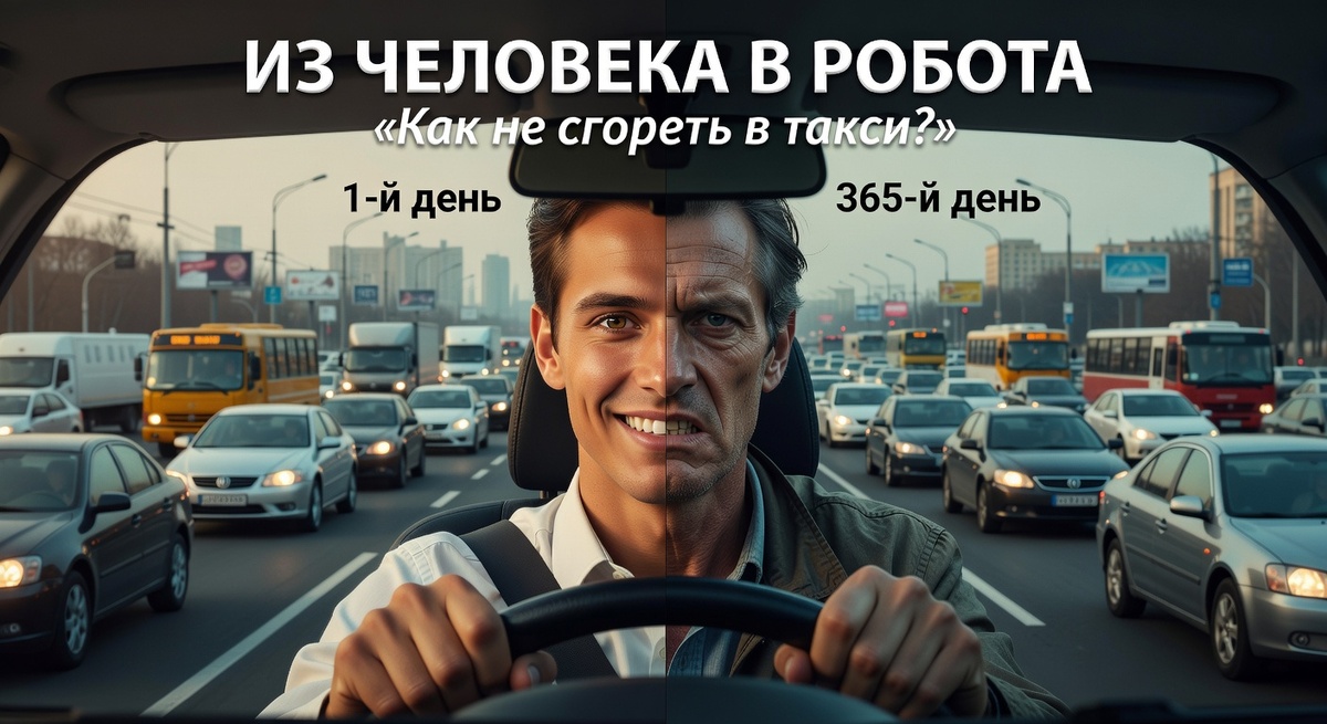 ВЫГОРАНИЕ В ТАКСИ: КАК НЕ СОЙТИ С УМА НА ЛИНИИ И НЕ ПРЕВРАТИТЬСЯ В ЗЛОГО РОБОТА