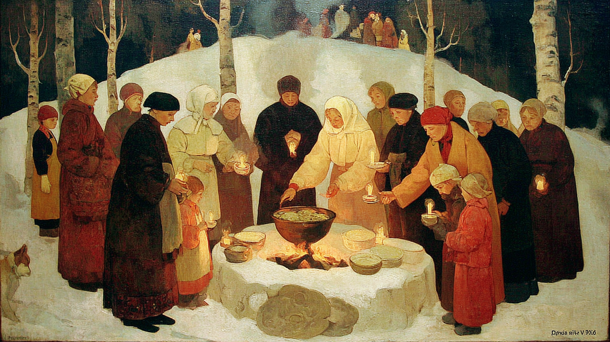 Тёплый огонь, первые блины и свечи — всё для того, чтобы поделиться светом с теми, кто уже стал частью вечности. Что бы ты сказал предкам в это мгновение?