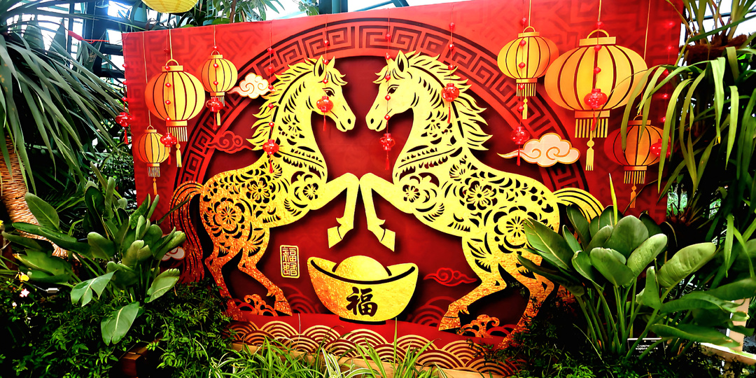 Красная Огненная Лошадь в Аптекарском Огороде