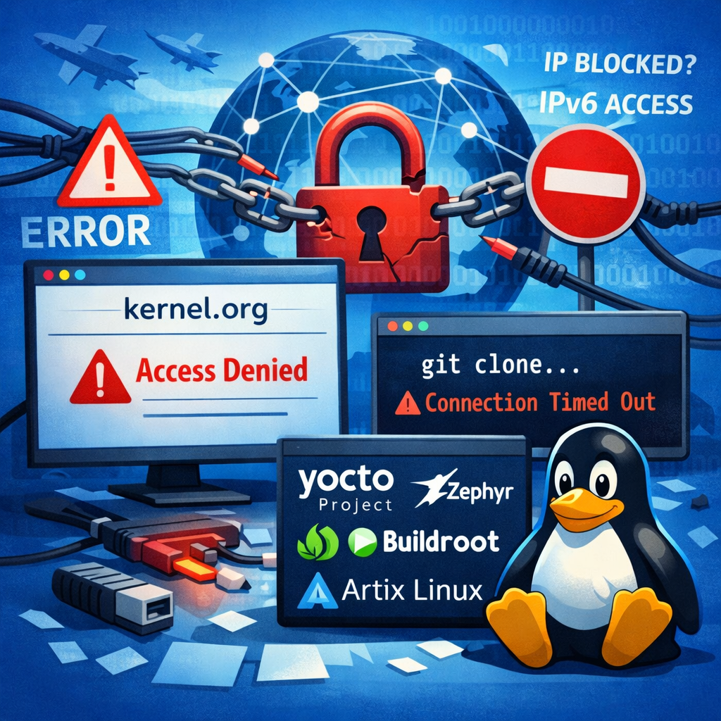 Разработчики заявили о проблемах с доступом к Linux-ресурсам: под ограничения попали kernel.org и проекты для embedded-систем