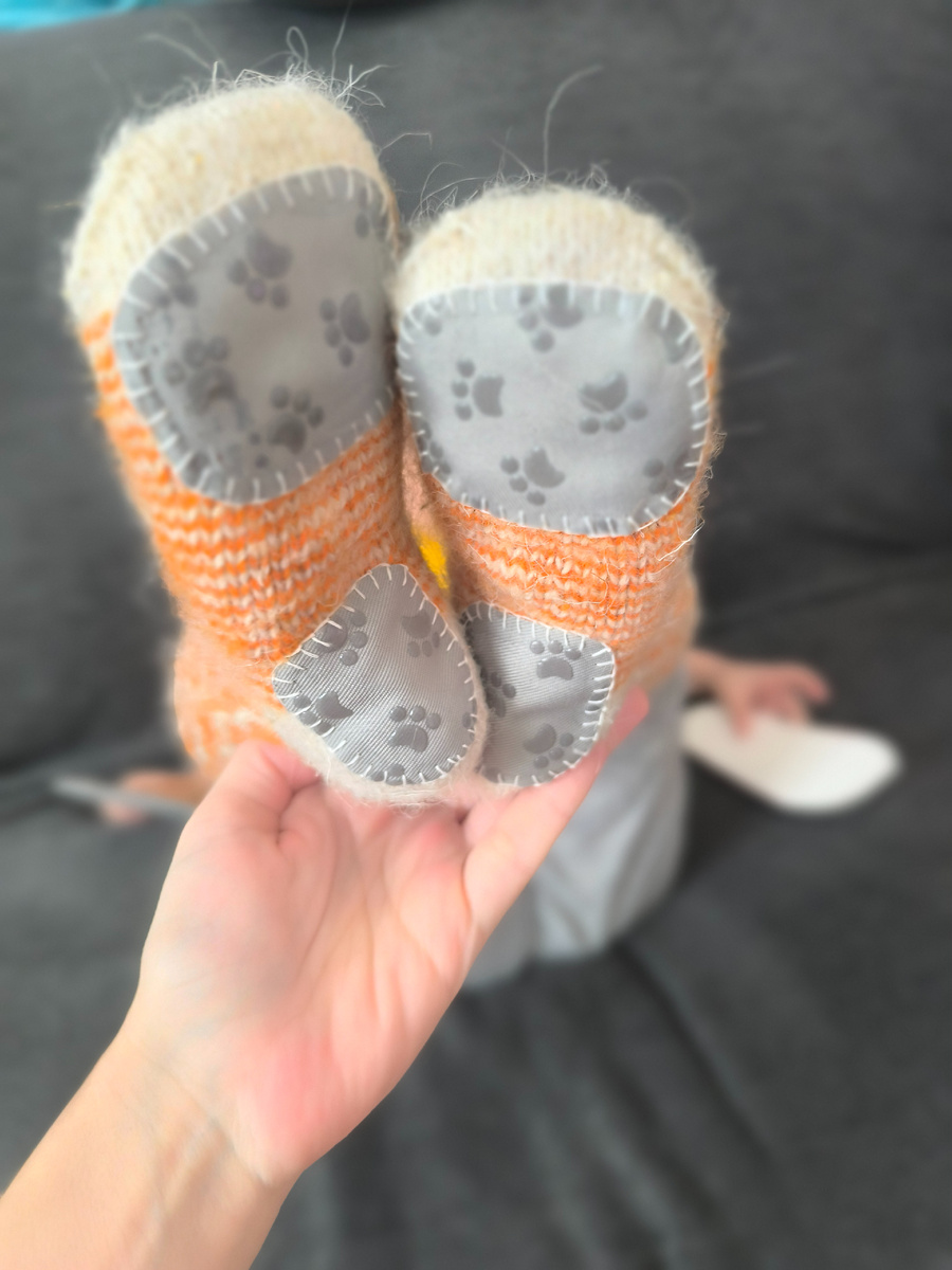 Носки с пришивными стоперами 