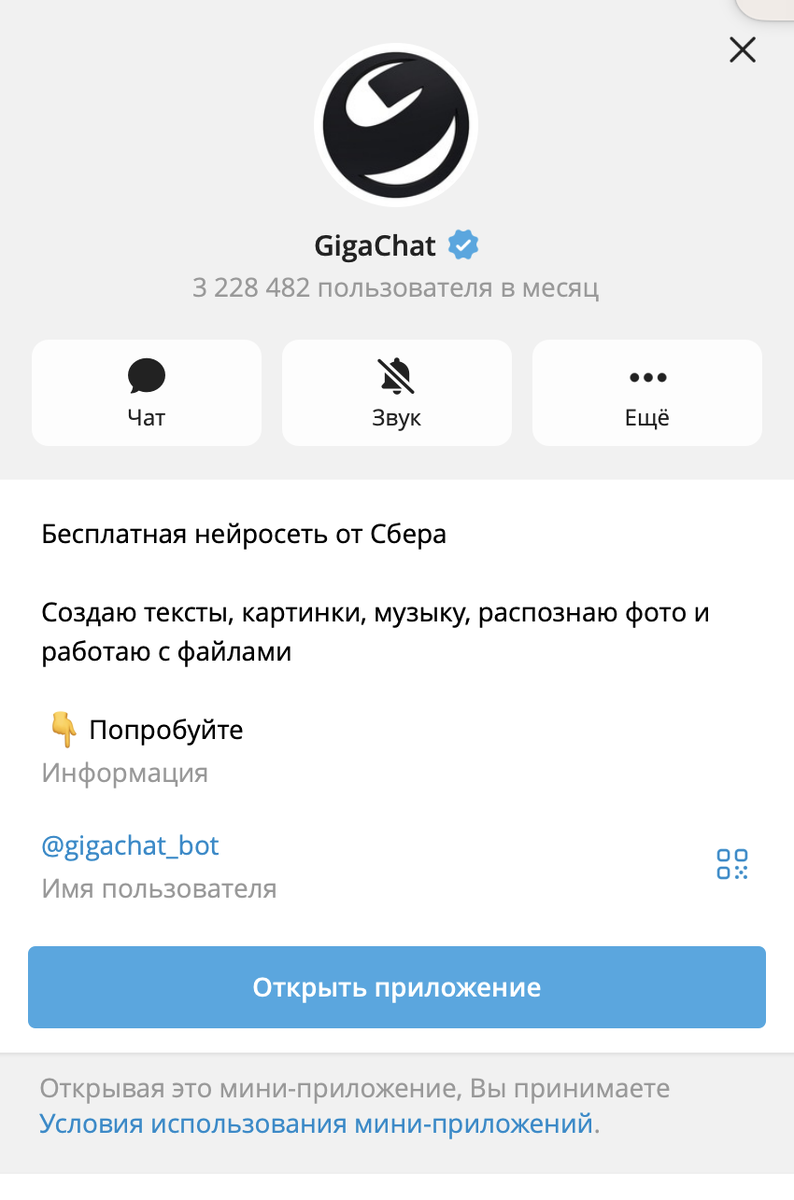 Это бот в телеграм, который открывает приложение