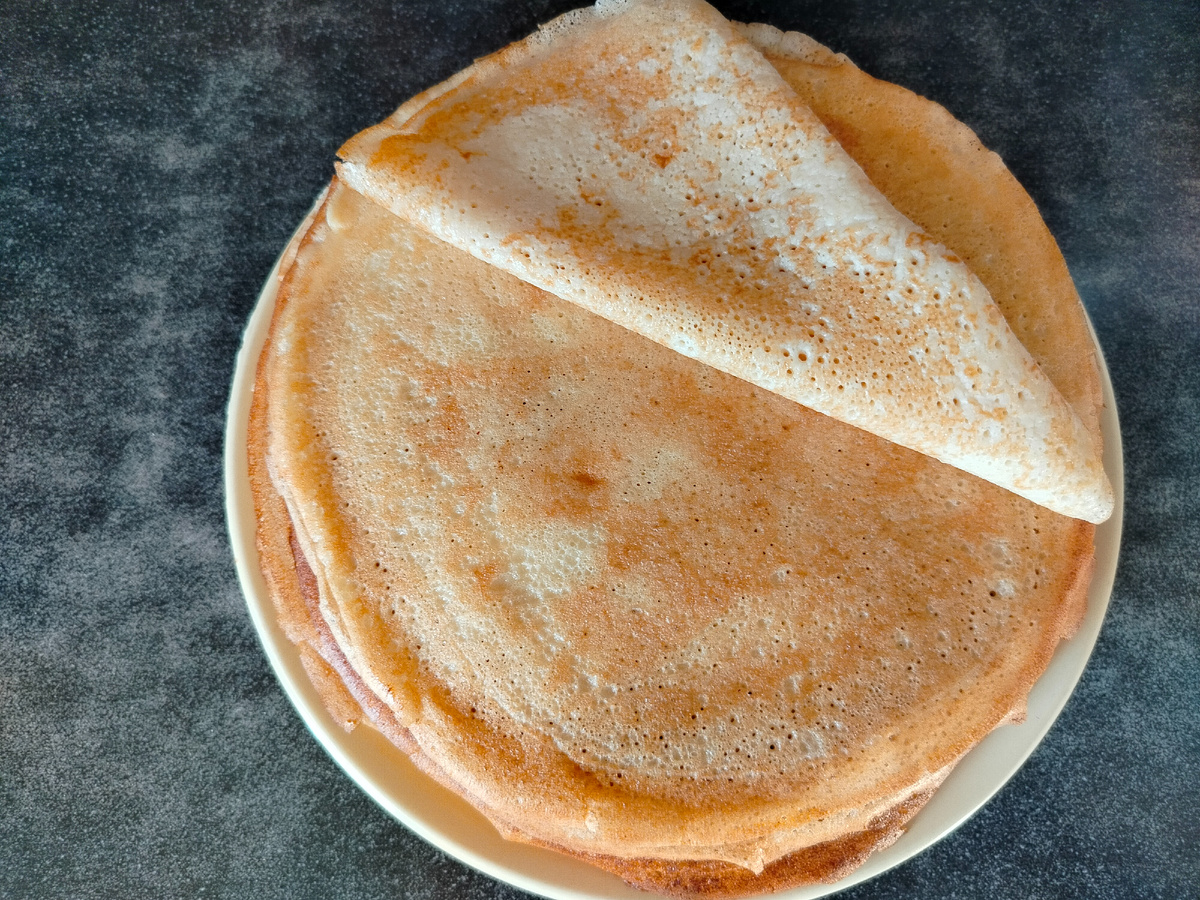 Блины на кефире и кипятке. Фото автора