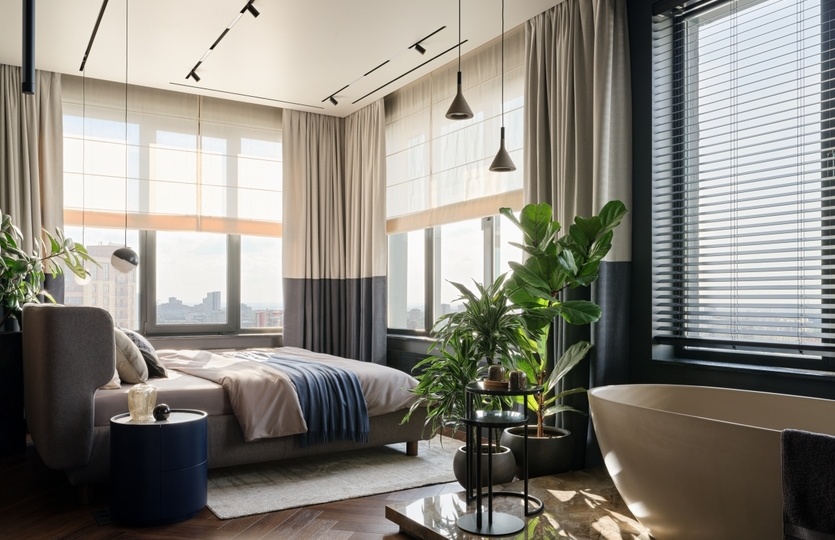 Панорамная квартира со спа-зоной и видом на Обь