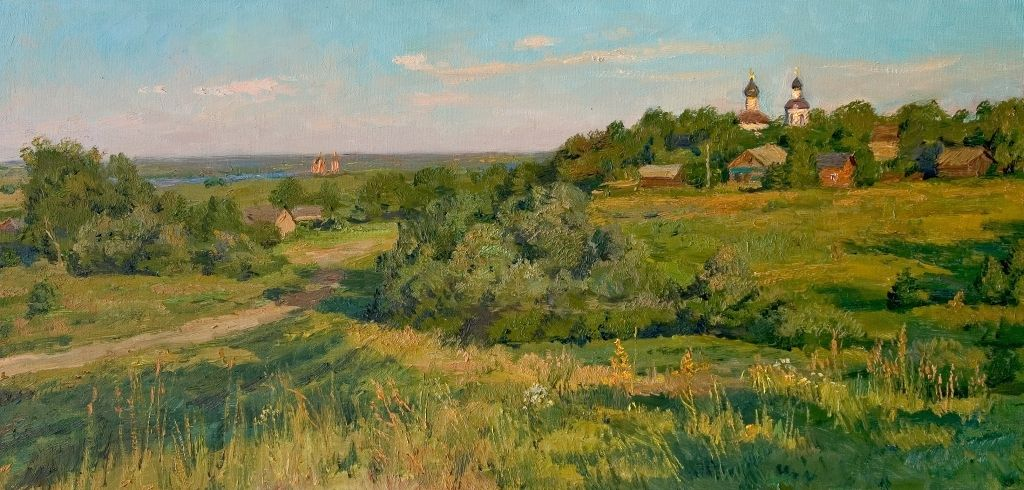 "Вечер в деревне Тимонино" Станислав Брусилов