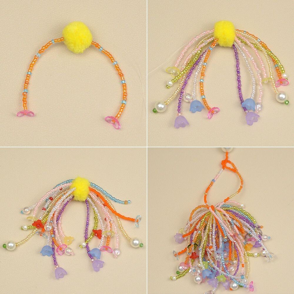 Шарик-брелок  с мк из https://ru.pinterest.com