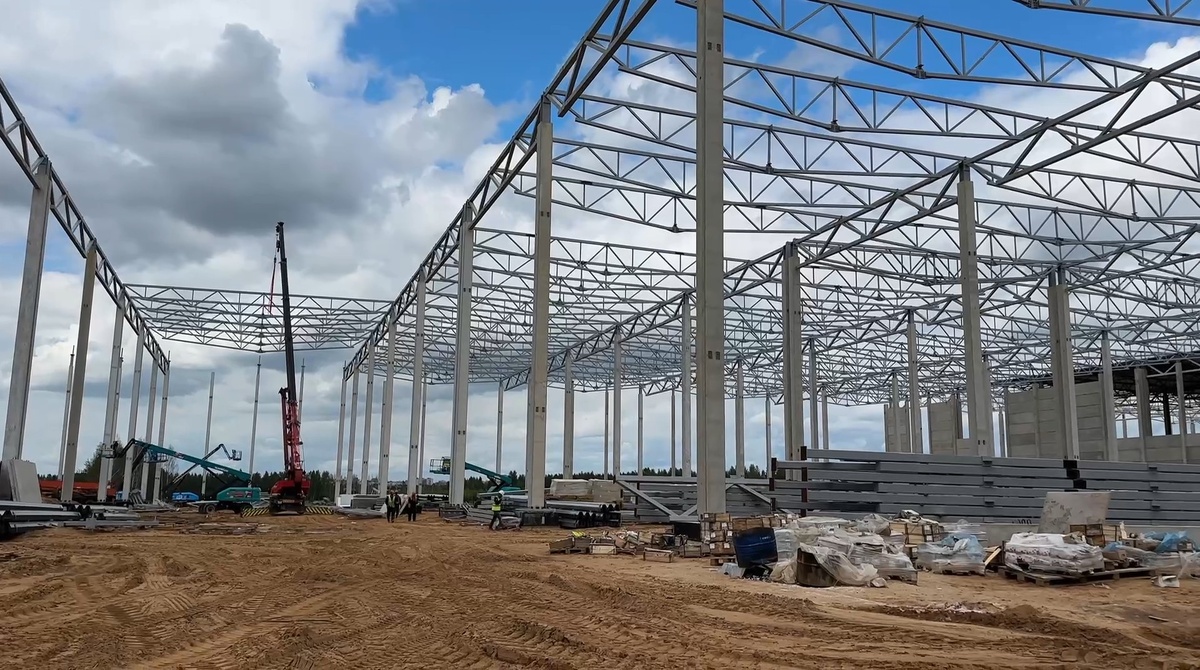 Стройтельство склада Wildberries в Ярославле