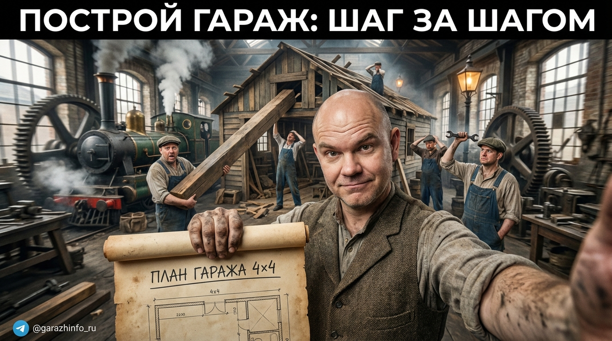    Построить гараж 4х4 своими руками – это просто, если следовать нашим шагам. Zero8