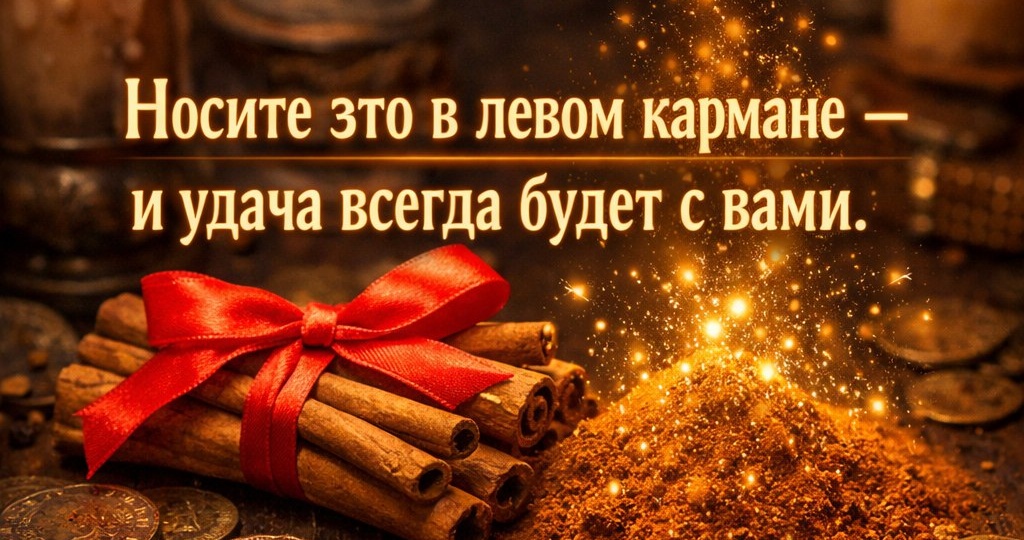 Носите это в левом кармане — и удача всегда будет с вами.