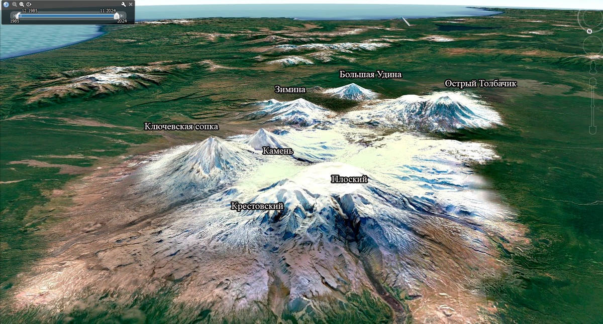 Ключевская группа вулканов Камчатки