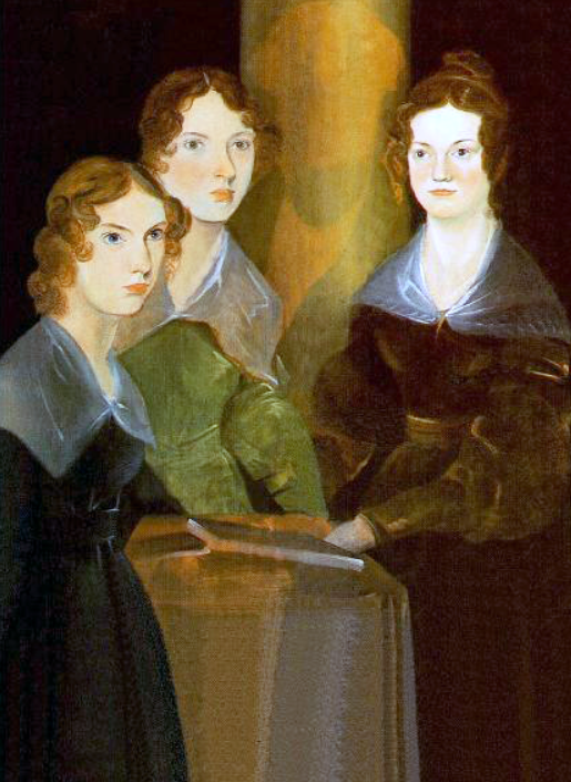 фрагмент группового портрета сестёр, сделанный братом Бренуэллом