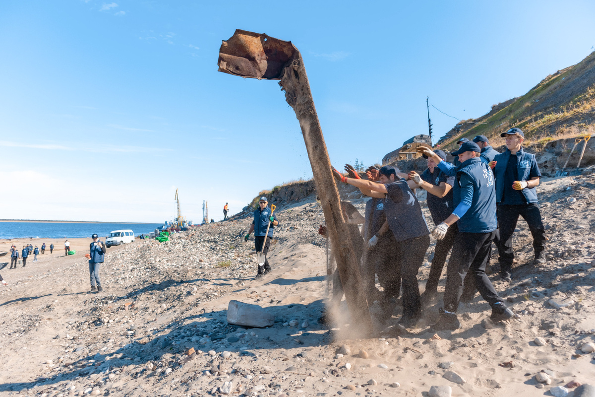 Хатанга, экспедиция «Арктика. Генеральная уборка» 2024. Фото: Георгий Широков