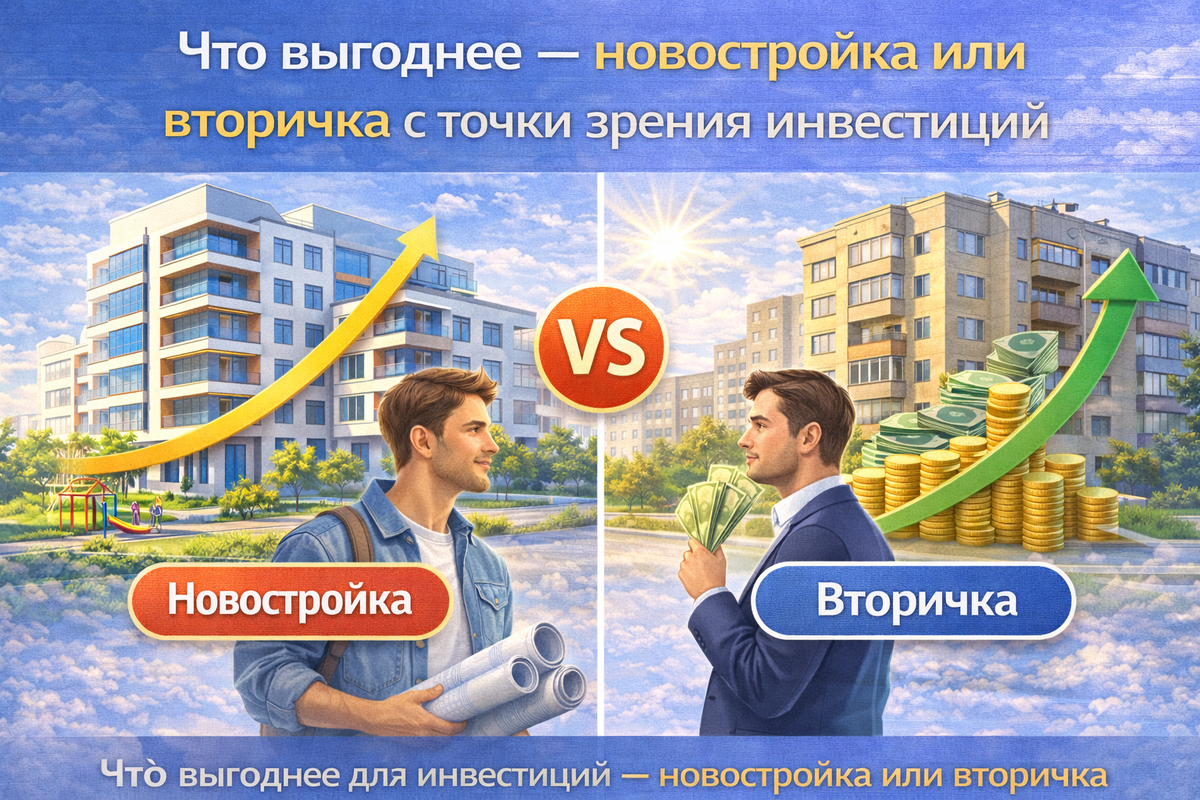 Что выгоднее для инвестиций — новостройка или вторичка