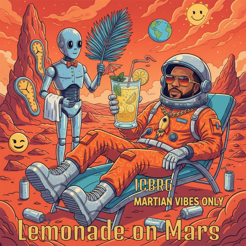 Официальная обложка сингла ICBRG — Lemonade on Mars