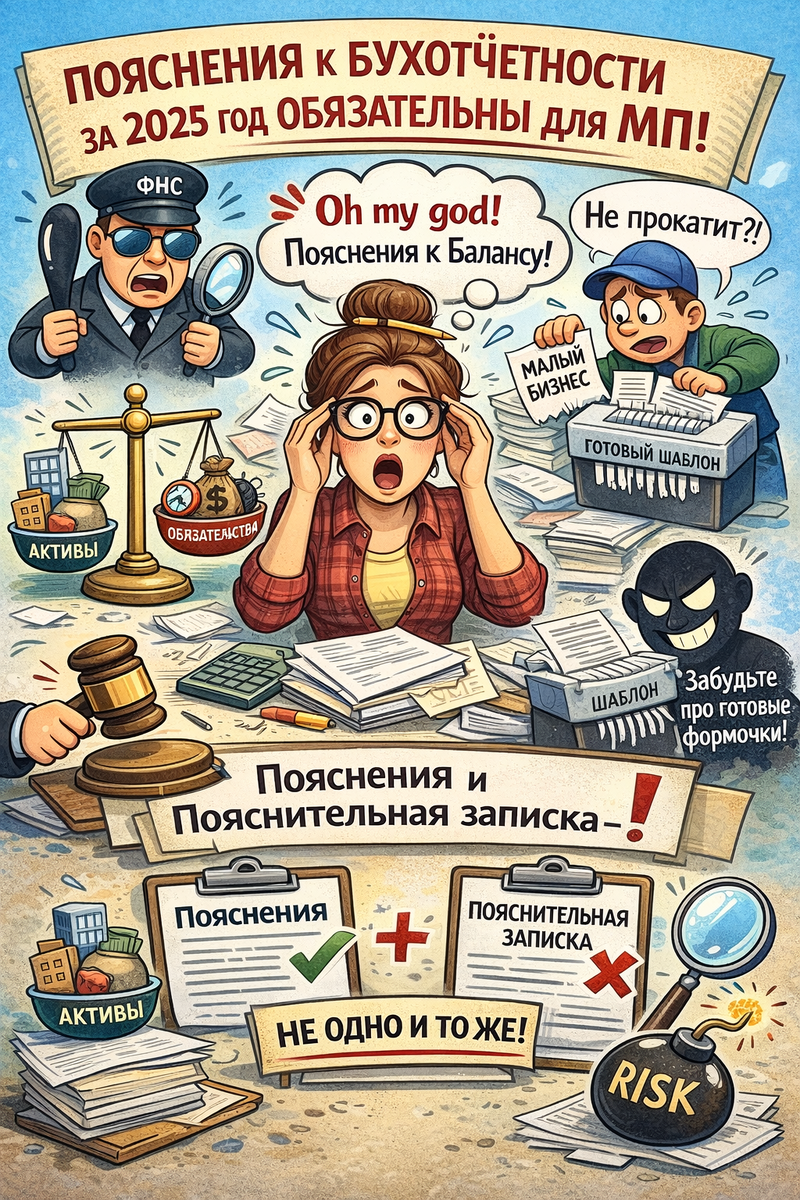 Пояснения к балансу в 2026 году за 2025