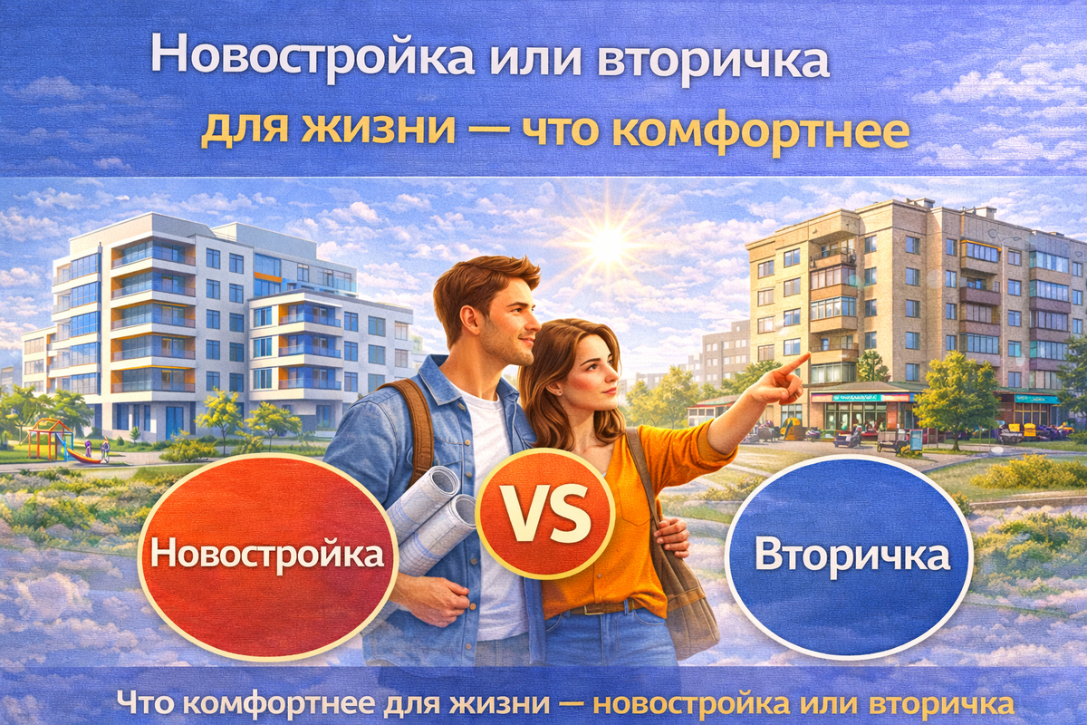 Что комфортнее для жизни — новостройка или вторичка