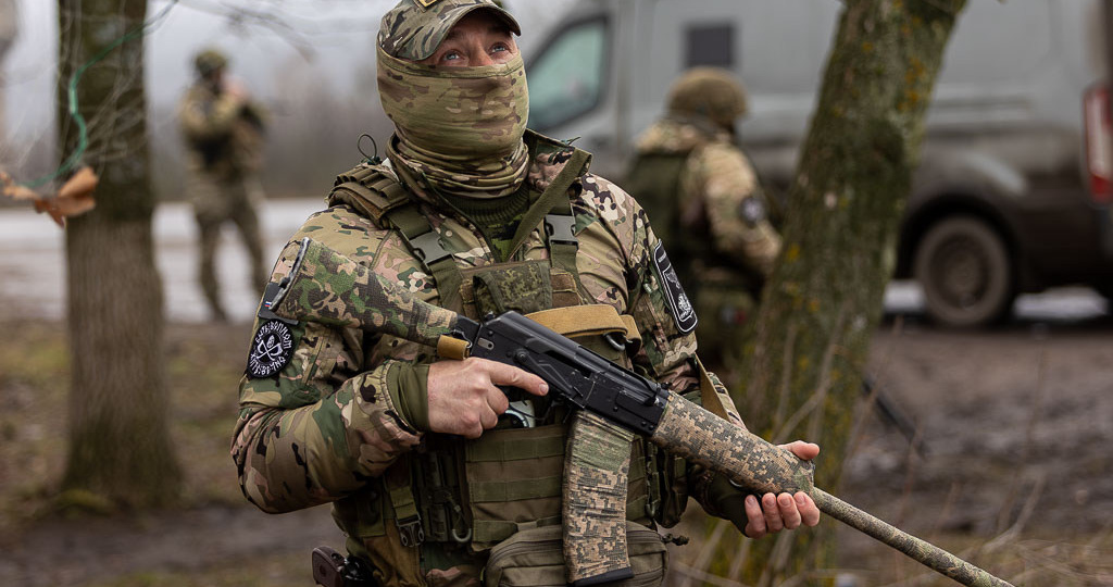 Бойцы спецотряда «БАРС-Белгород» сбили украинский разведывательный БПЛА