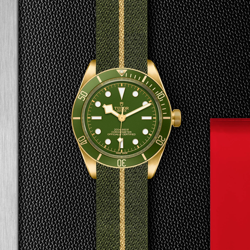 Часы Tudor Black Bay Fifty Eight в 39 мм корпусе из желтого золота с вращающимся безелем