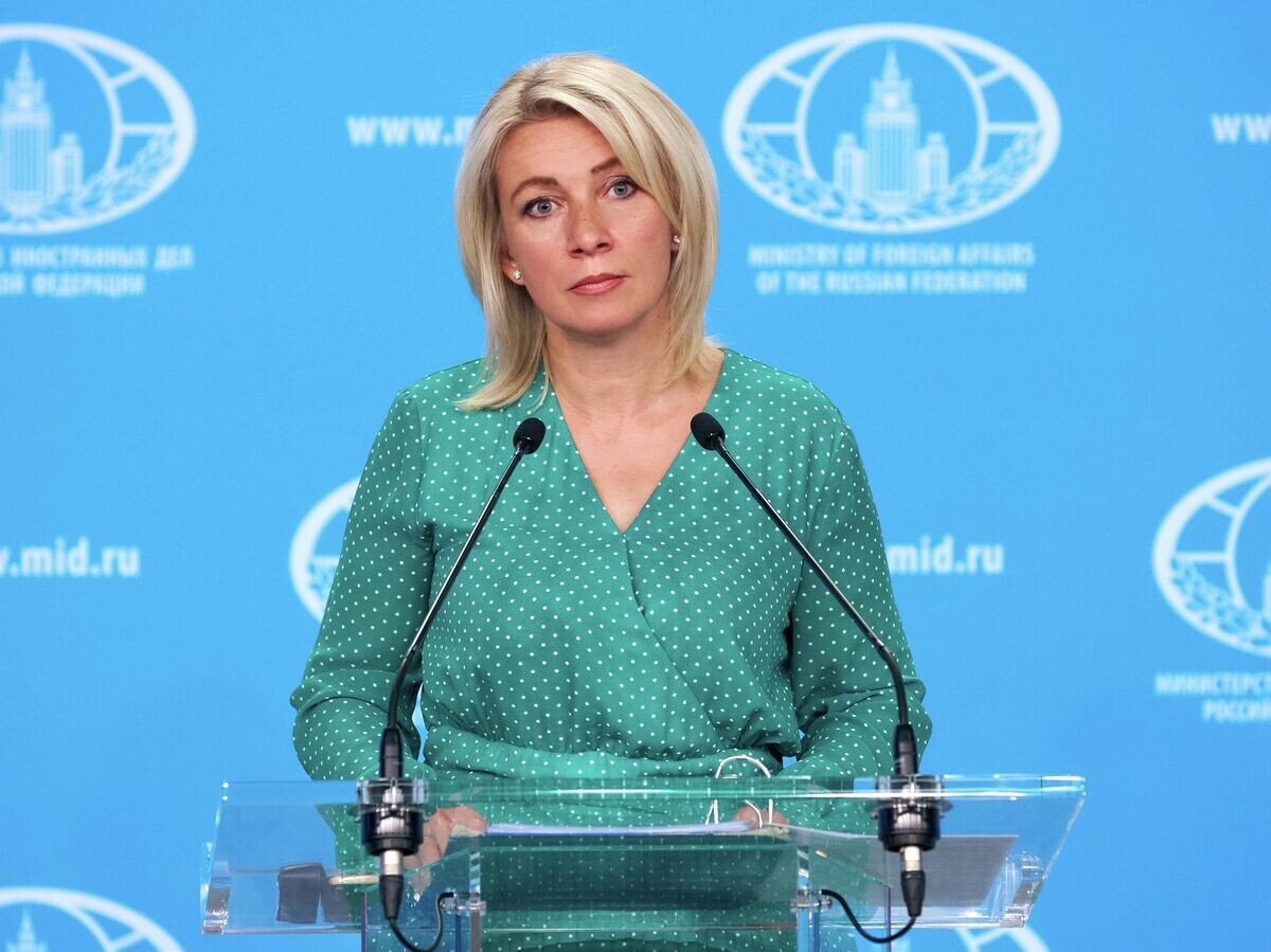    Официальный представитель Министерства иностранных дел России Мария Захарова во время брифинга в Москве | © РИА Новости / Пресс-служба МИД России
