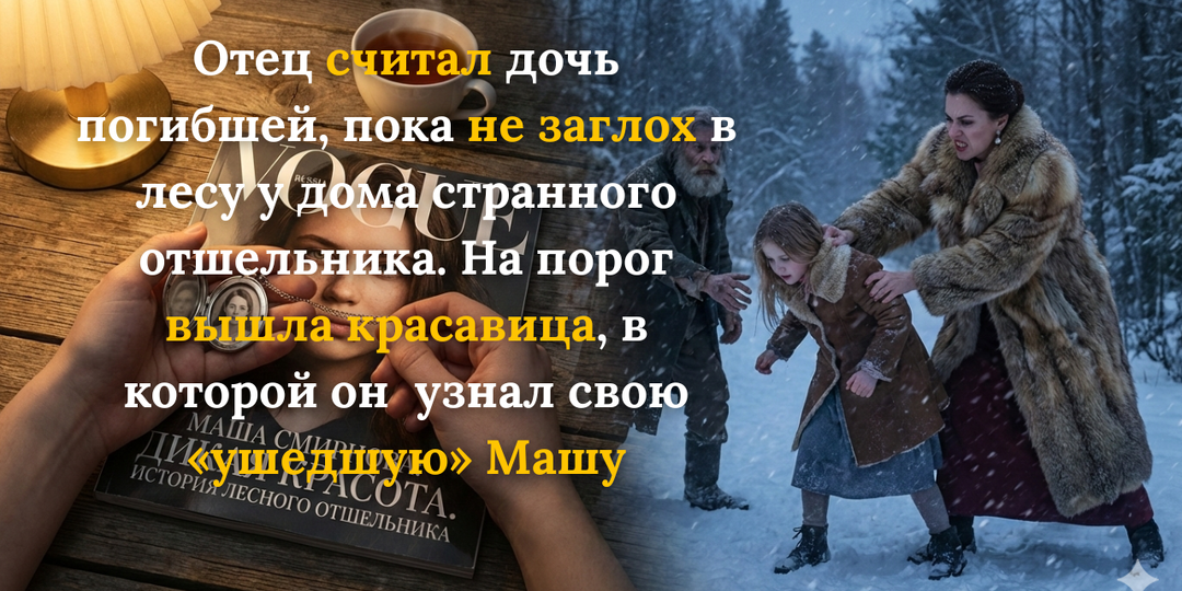 Мачеха выгнала падчерицу в метель, а отцу сказала, что та уехала к подруге. Через 10 лет он увидел дочь на обложке журнала