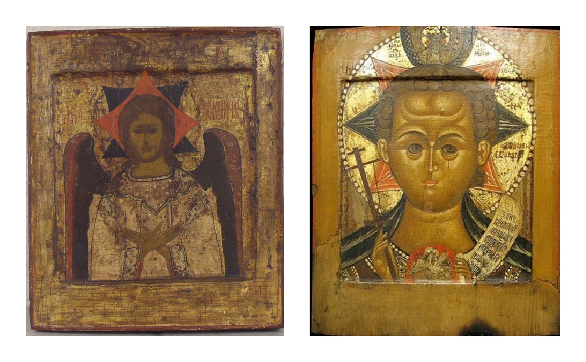 Иконы Спас благое молчание и Спас Эммануил