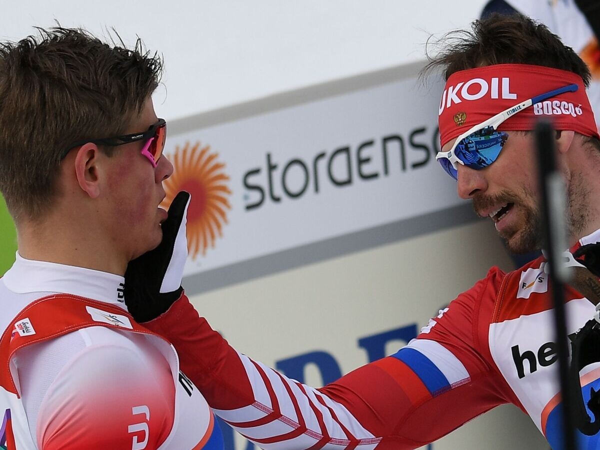    Йоханнес Хёсфлот Клебо и Сергей Устюгов | © РИА Новости / Александр Вильф